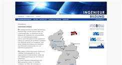 Desktop Screenshot of ingenieurbildung-suedwest.de