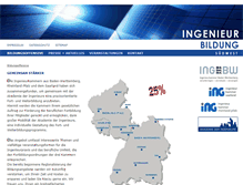 Tablet Screenshot of ingenieurbildung-suedwest.de